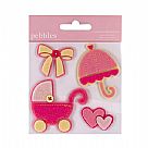 Baby Girl - Layered Felt Stickers